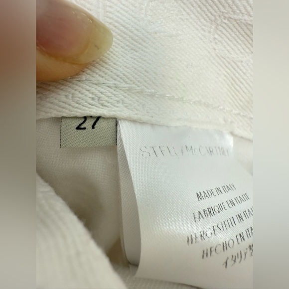 Women’s Stella McCartney White Cigarette Skinny Leg Jeans Size 27 Designer - Picture 4 of 10